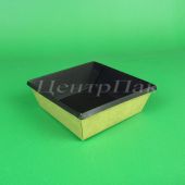 Коробка-салатник OneClick 550 мл 130х130х45 черный (400)
